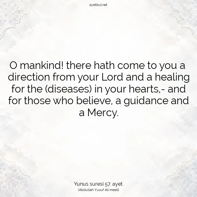 Ayetbul | Kuran Mealleri | Quran | Yunus suresi 57. ayet