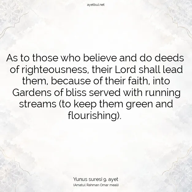 Ayetbul | Kuran Mealleri | Quran | Yunus suresi 9. ayet
