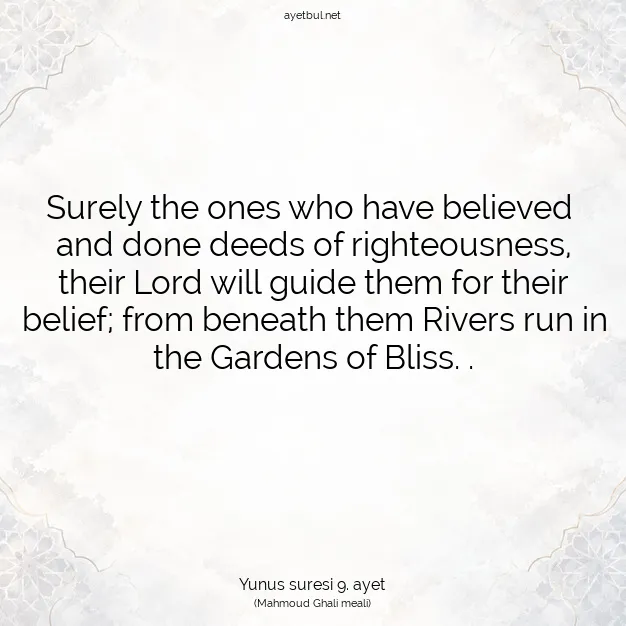 Ayetbul | Kuran Mealleri | Quran | Yunus suresi 9. ayet