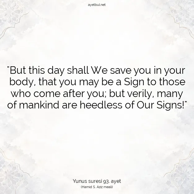 Ayetbul | Kuran Mealleri | Quran | Yunus suresi 93. ayet