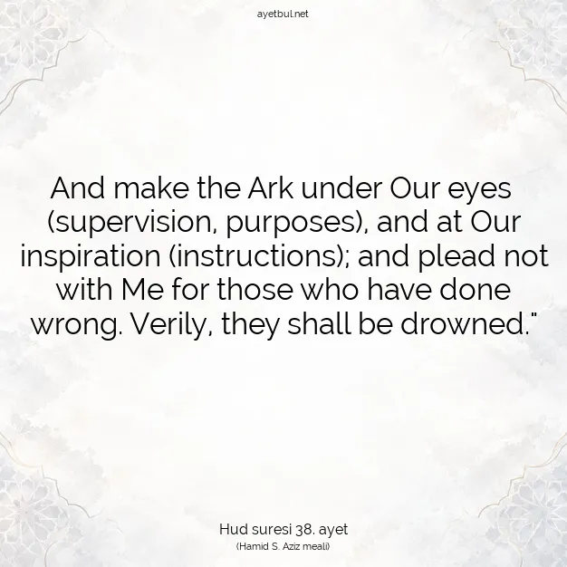 Ayetbul | Kuran Mealleri | Quran | Hud suresi 38. ayet