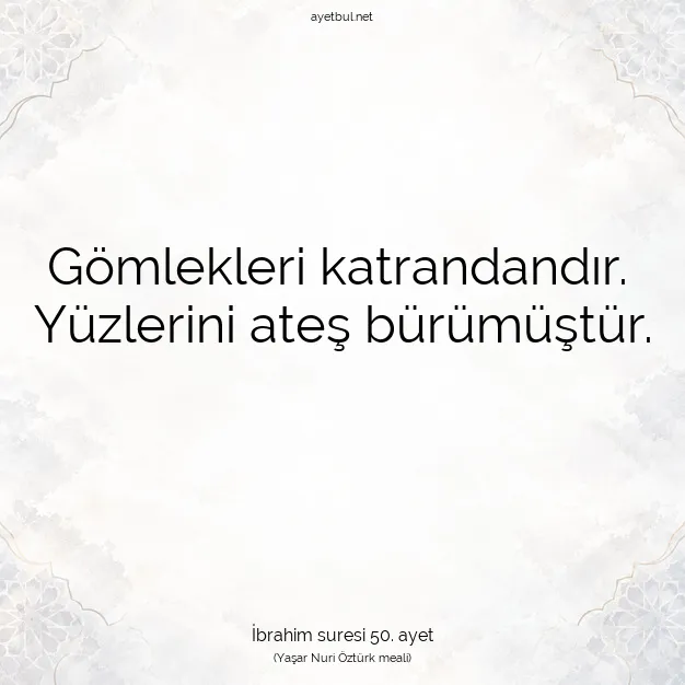 Ayetbul | Kuran Mealleri | Quran | İbrahim suresi 50. ayet