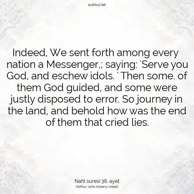 Ayetbul | Kuran Mealleri | Quran | Nahl suresi 36. ayet