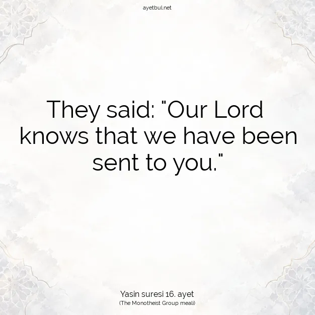Ayetbul | Kuran Mealleri | Quran | Yasin suresi 16. ayet