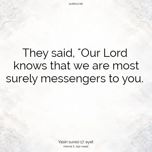 Ayetbul | Kuran Mealleri | Quran | Yasin suresi 17. ayet