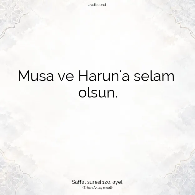 Ayetbul | Kuran Mealleri | Quran | Saffat suresi 120. ayet