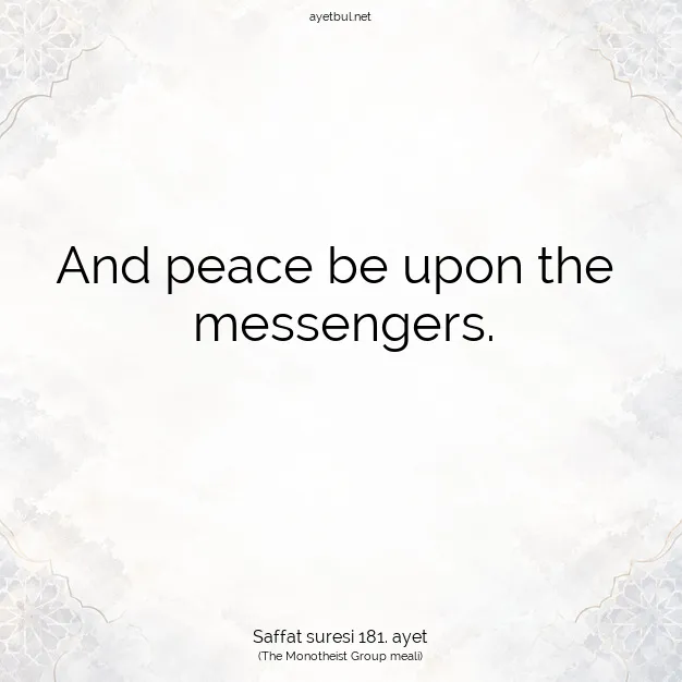 Ayetbul | Kuran Mealleri | Quran | Saffat suresi 181. ayet