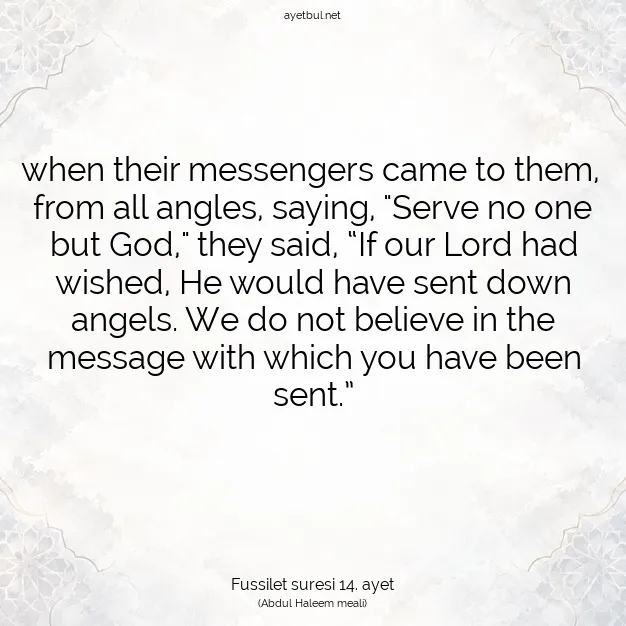 Ayetbul | Kuran Mealleri | Quran | Fussilet suresi 14. ayet