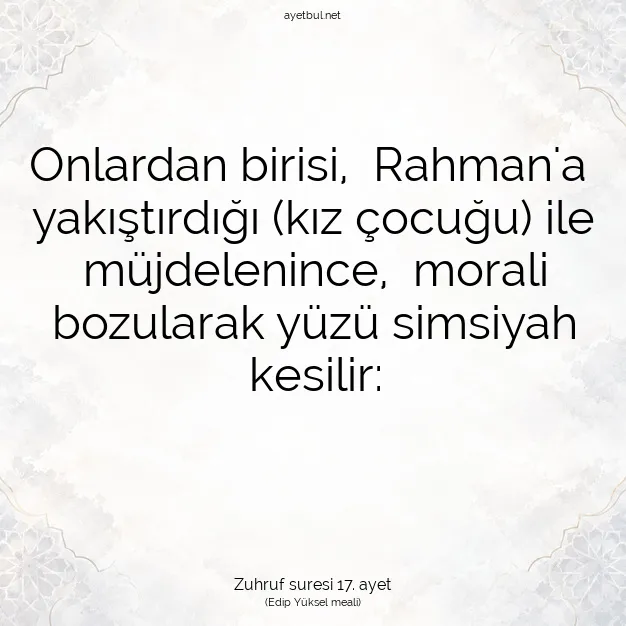Ayetbul | Kuran Mealleri | Quran | Zuhruf suresi 17. ayet