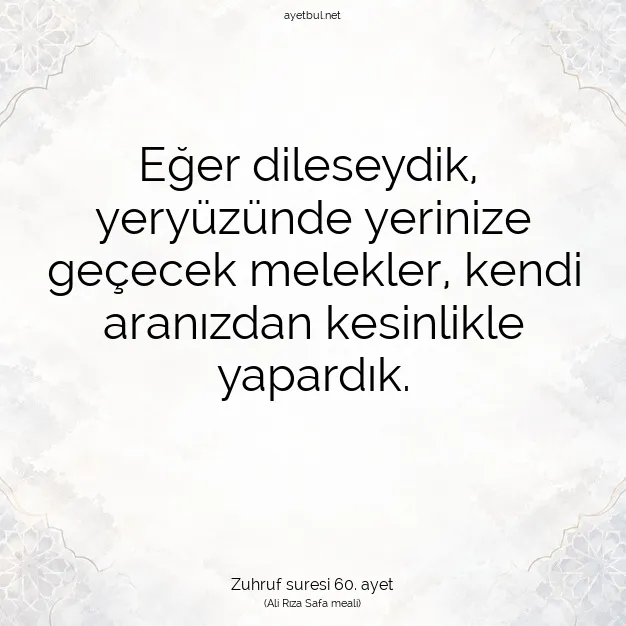 Ayetbul | Kuran Mealleri | Quran | Zuhruf suresi 60. ayet