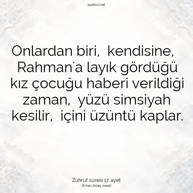 Ayetbul | Kuran Mealleri | Quran | Zuhruf suresi 17. ayet