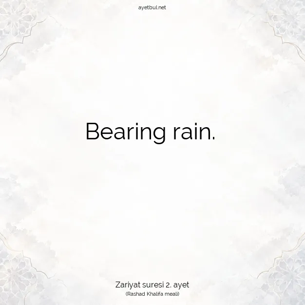 Ayetbul | Kuran Mealleri | Quran | Zariyat suresi 2. ayet