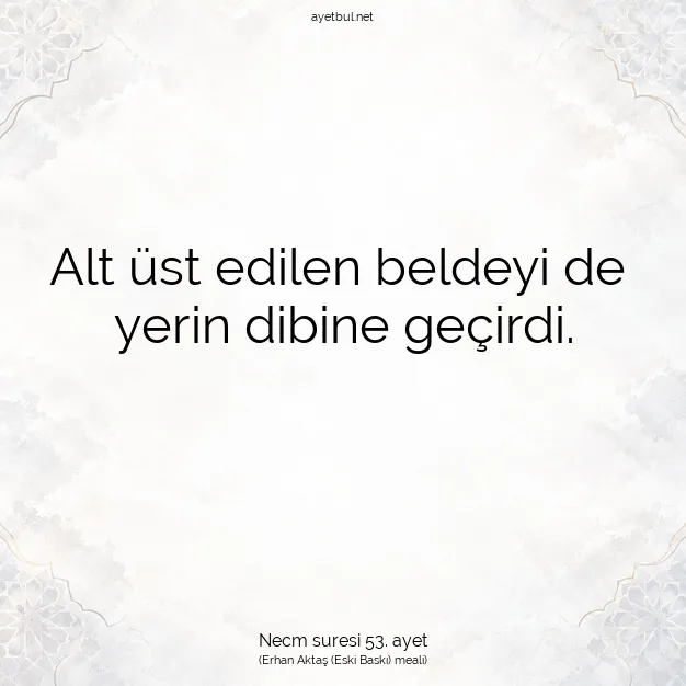 Ayetbul | Kuran Mealleri | Quran | Necm suresi 53. ayet