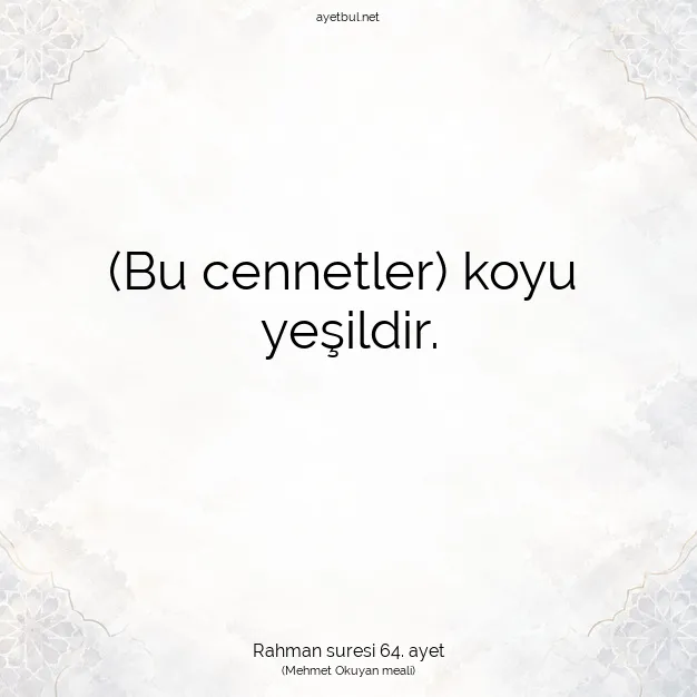 Ayetbul | Kuran Mealleri | Quran | Rahman suresi 64. ayet