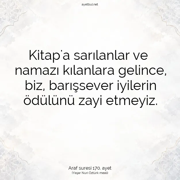 Ayetbul | Kuran Mealleri | Quran | Araf suresi 170. ayet