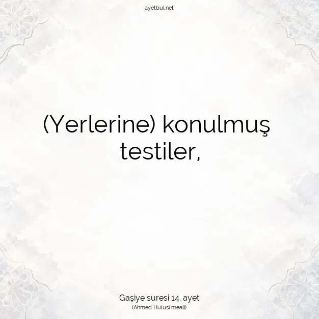 Ayetbul | Kuran Mealleri | Quran | Gaşiye suresi 14. ayet